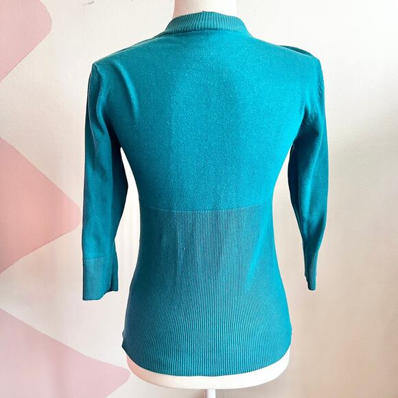 Vintage Y2K Blue Babydoll Top 2000s Coquette Fairycore Indie Sleaze Medium - Picture 3 of 7